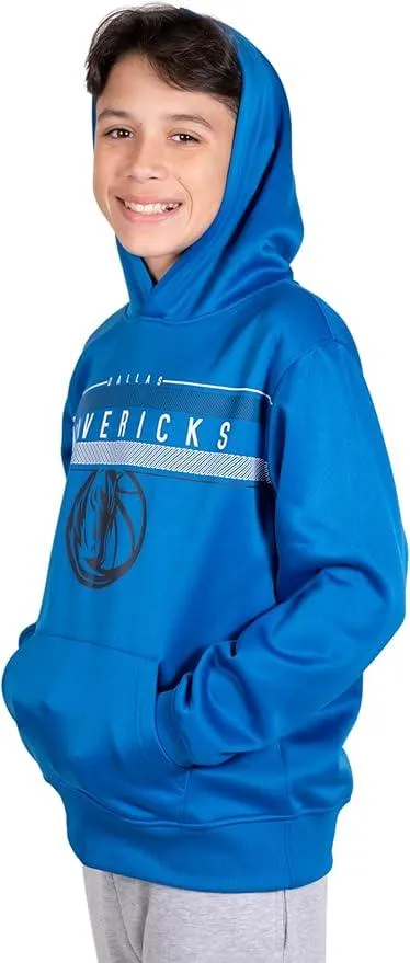 Ultra Game NBA Official Youth  Super Soft Showtime Pullover Hoodie Sweatshirt, Dallas Mavericks, Team Color|Dallas Mavericks