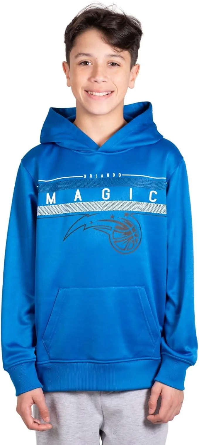 Ultra Game NBA Official Youth  Super Soft Showtime Pullover Hoodie Sweatshirt, Orlando Magic, Team Color|Orlando Magic