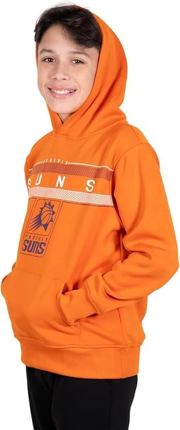 Ultra Game NBA Official Youth  Super Soft Showtime Pullover Hoodie Sweatshirt, Phoenix Suns, Team Color|Phoenix Suns