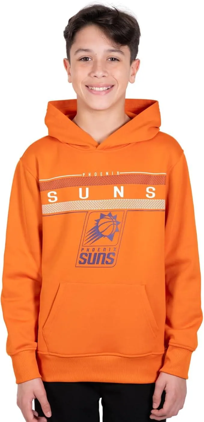 Ultra Game NBA Official Youth  Super Soft Showtime Pullover Hoodie Sweatshirt, Phoenix Suns, Team Color|Phoenix Suns