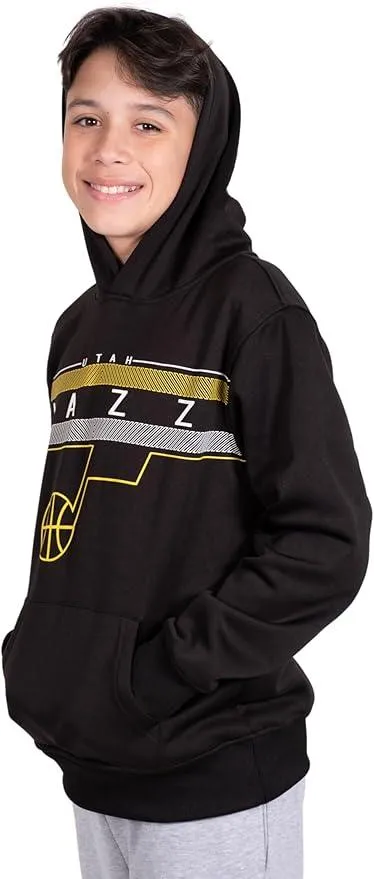 Ultra Game NBA Official Youth  Super Soft Showtime Pullover Hoodie Sweatshirt, Utah Jazz, Team Color|Utah Jazz