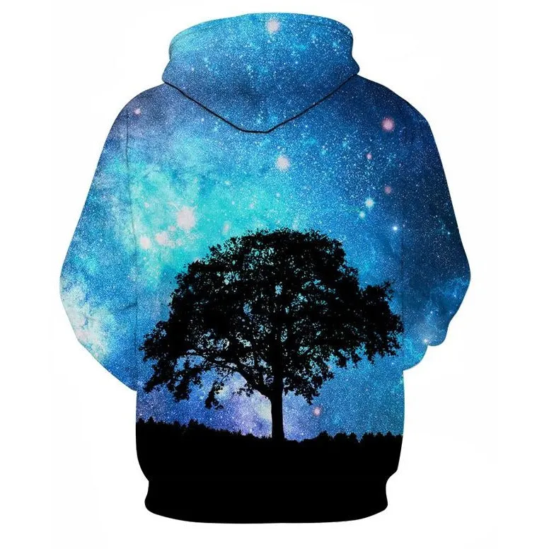 Unisex 3D Aqua Galaxy Hoodie