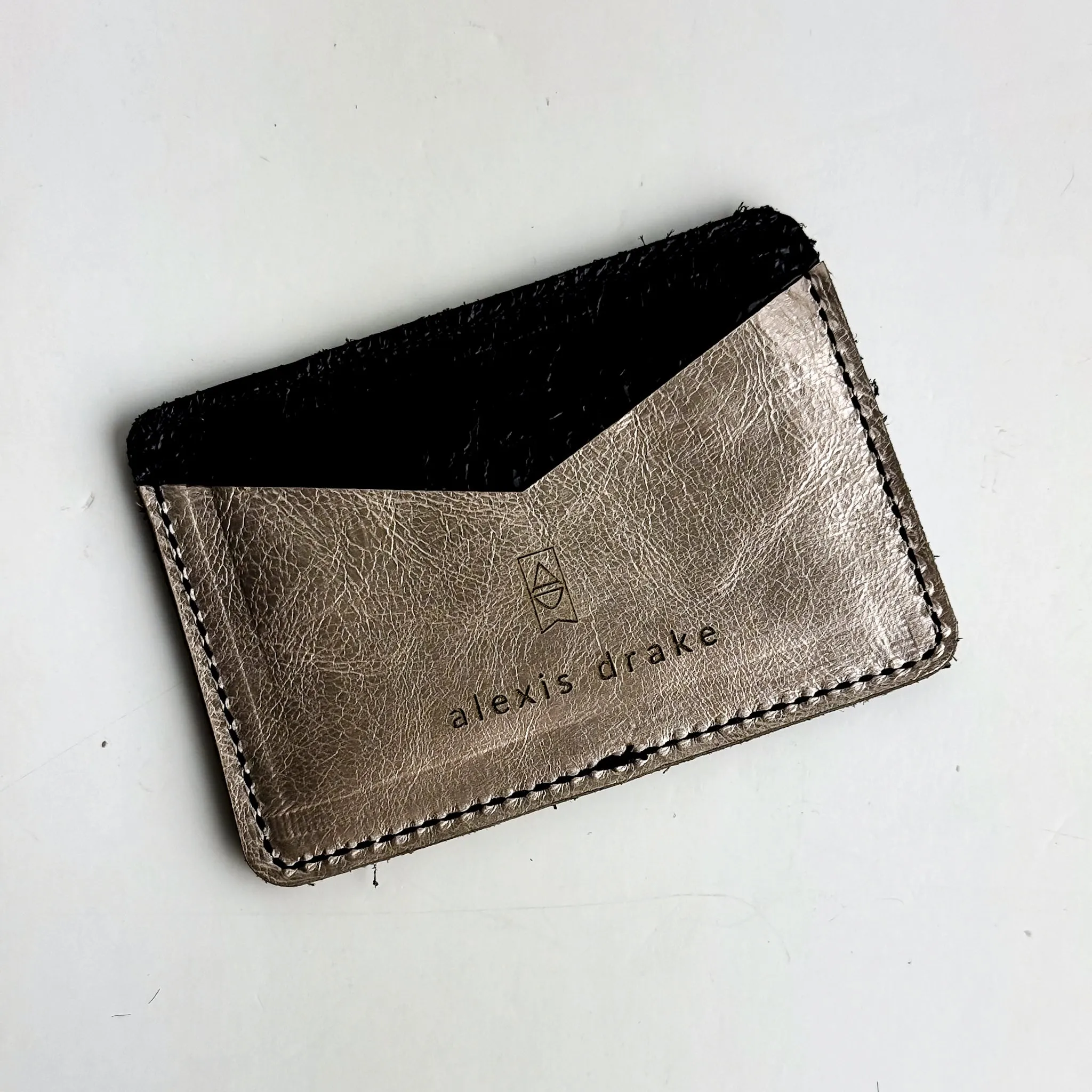 Urban Edge Collection | Card Holder | Iron Ore   Champagne Steel