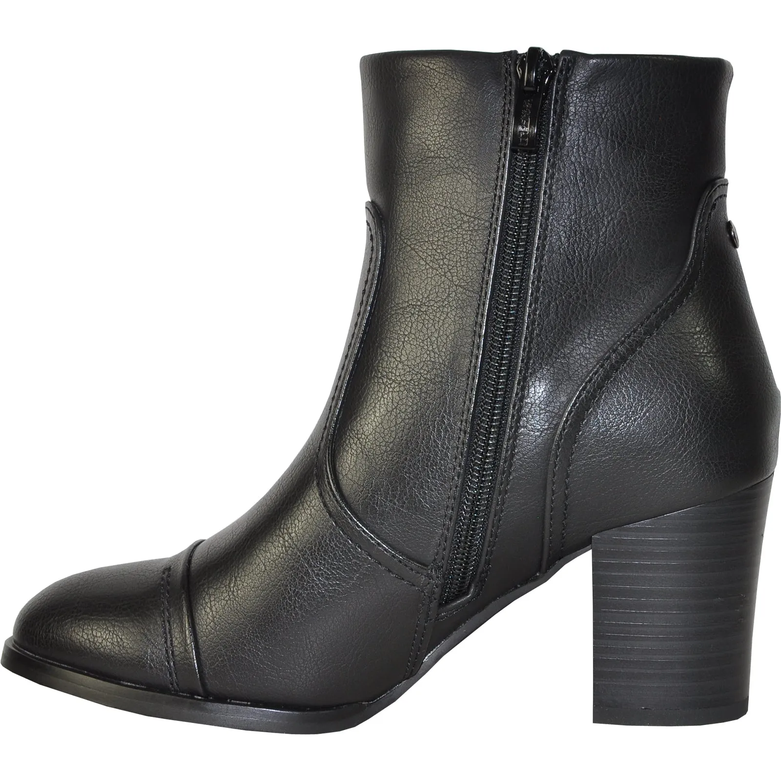 VANGELO Women Boot HF8402 Ankle Dress Boot Black