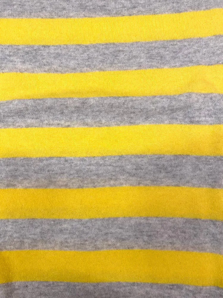 Vicolo grey yellow line cashmere pullover