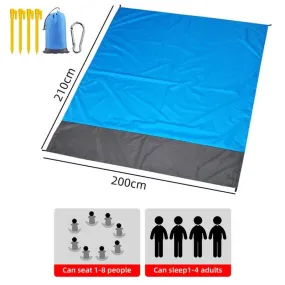 Waterproof Beach Mat: Extra Large Outdoor Camping Blanket – Sand-Free, Foldable, and Portable