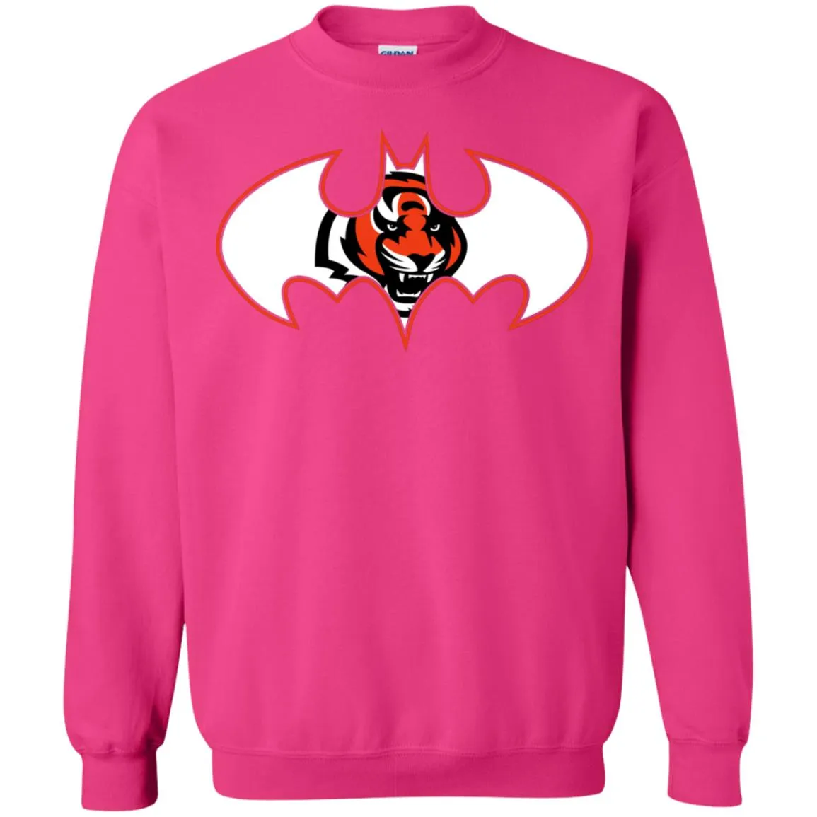 We Are The Cincinnati Bengals Batman Nfl Mashup Crewneck Pullover Sweatshirt