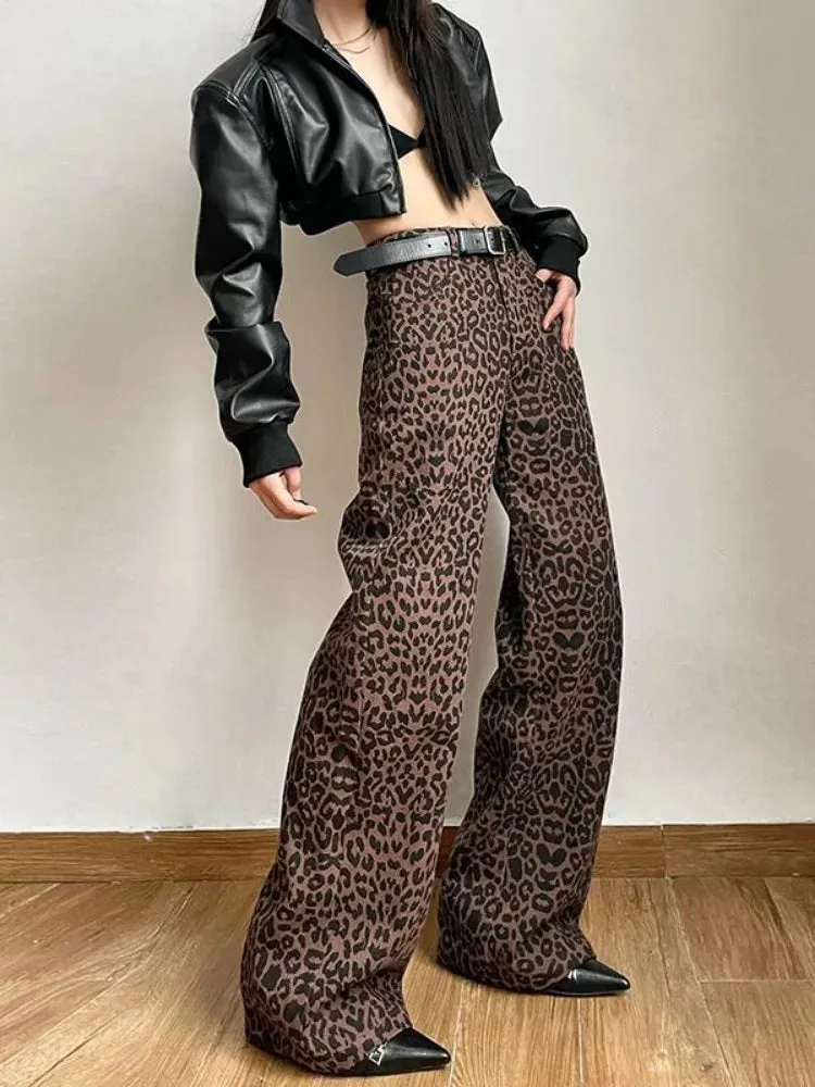 Women Streetwear Harajuku High Waist Straight Casual Pants