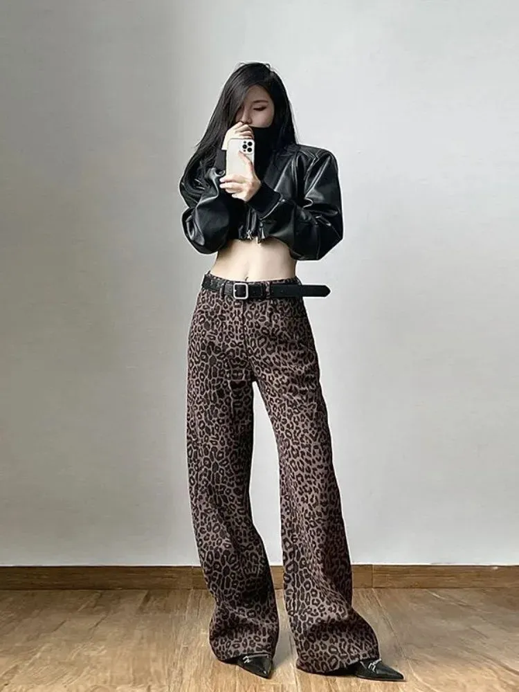 Women Streetwear Harajuku High Waist Straight Casual Pants