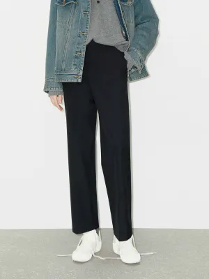 Wool Blend Tailored Ankle Pants