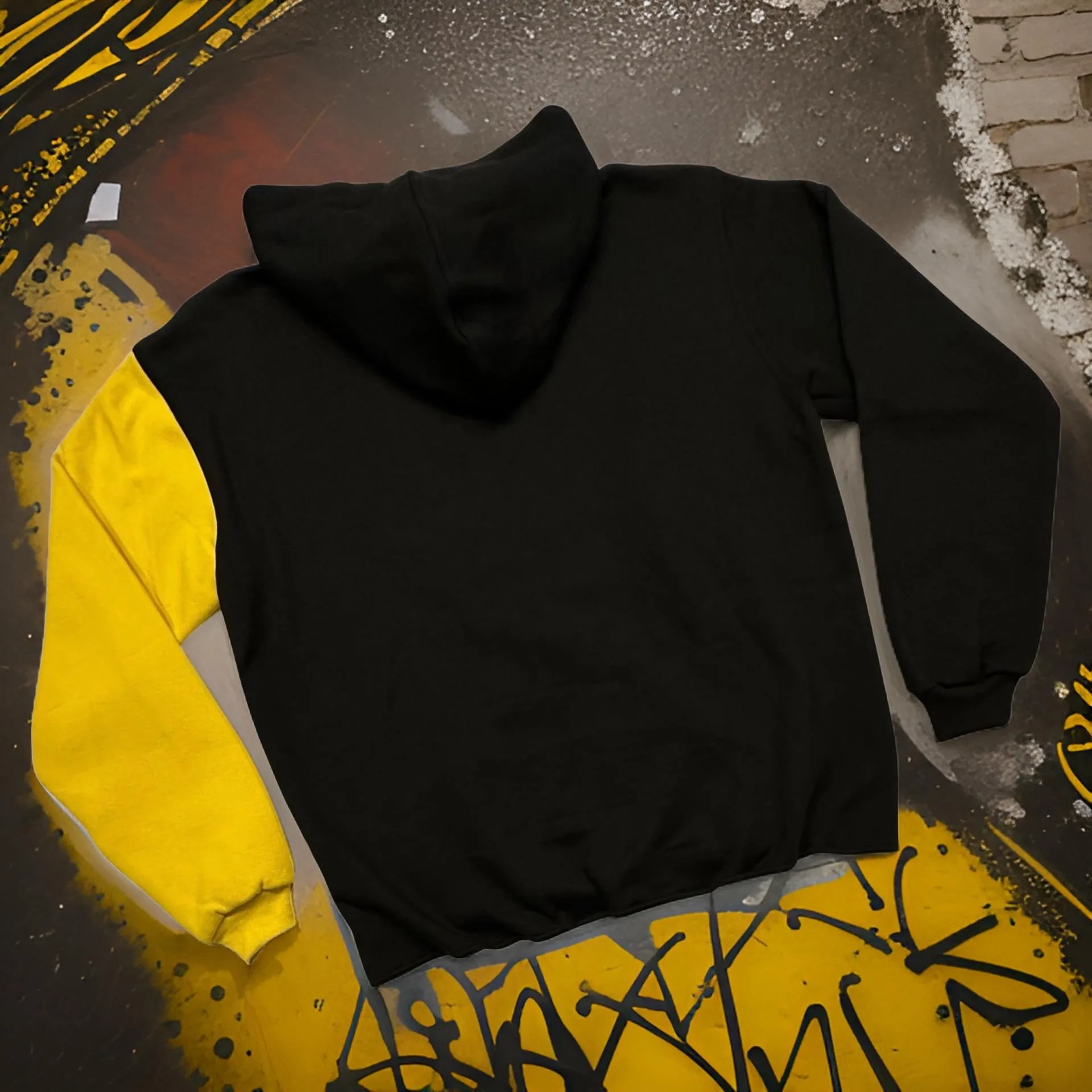 *WU-WINNIPEG* (3 TONE) PULLOVER HOODIES (EMBROIDERED LOGOS) (CUT & SEW)