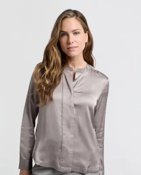 Yaya Moon Rock Satin Blouse