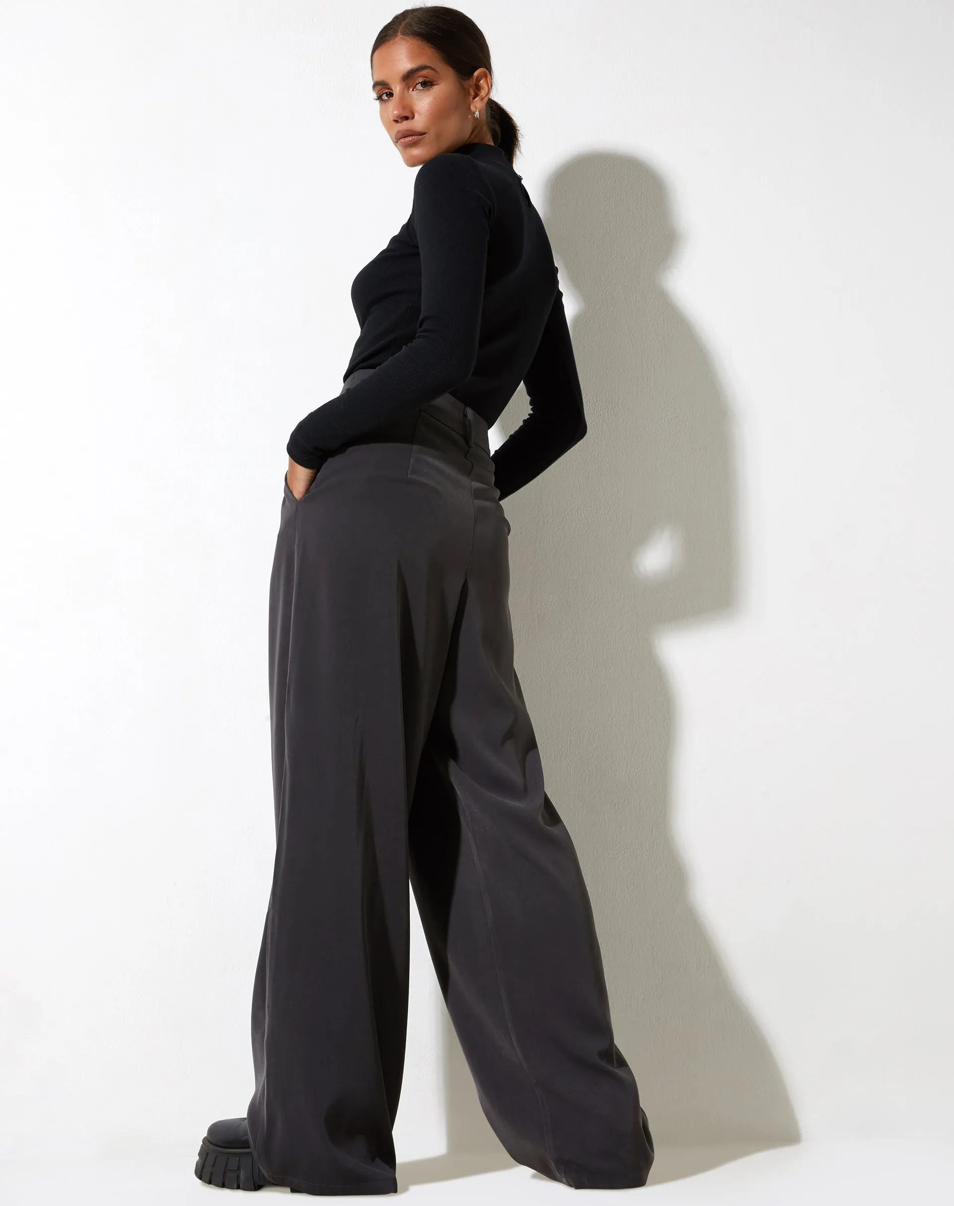 Yeka Trouser in Tailoring Charcoal